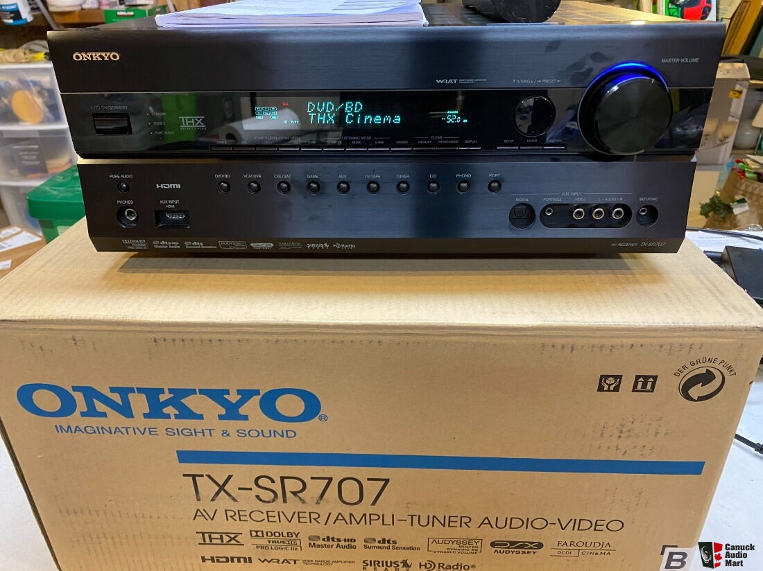 Onkyo Tx Sr707 72 Channel Av Receiver Thx For Sale Canuck Audio Mart