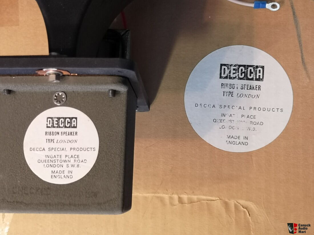 Decca London Famous Ribbon Tweeter pair Photo #3166274 - UK Audio Mart