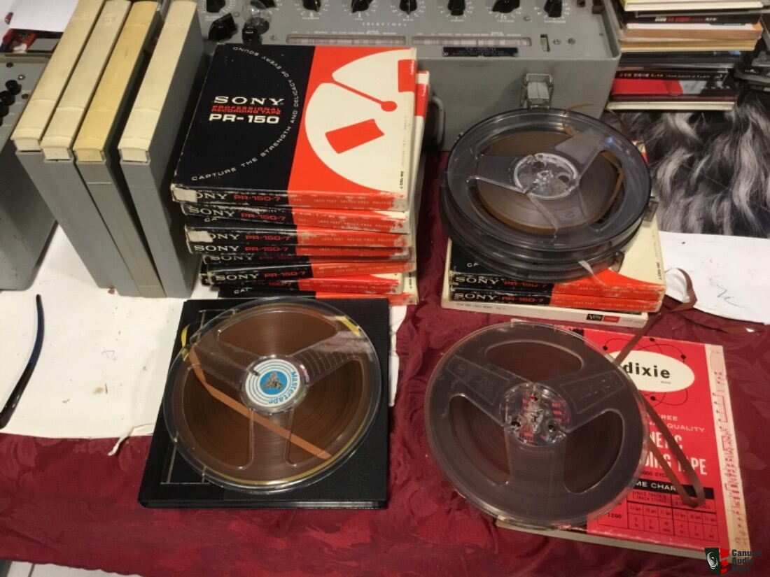 Reel to reel tapes lot of 21 some new sony ? Scotch. Basf etc
