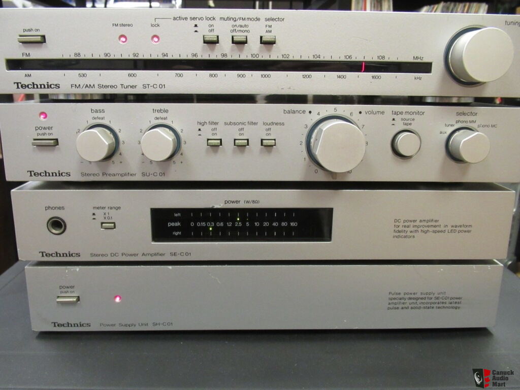 Technics STC01 Tuner SUC01 Preamp SEC01 Amplifier SHC01 Power