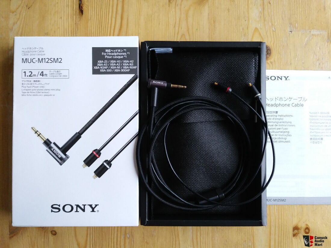 Sony MUC-M12SM2 Headphone Cable, Like New For Sale - Canuck Audio Mart