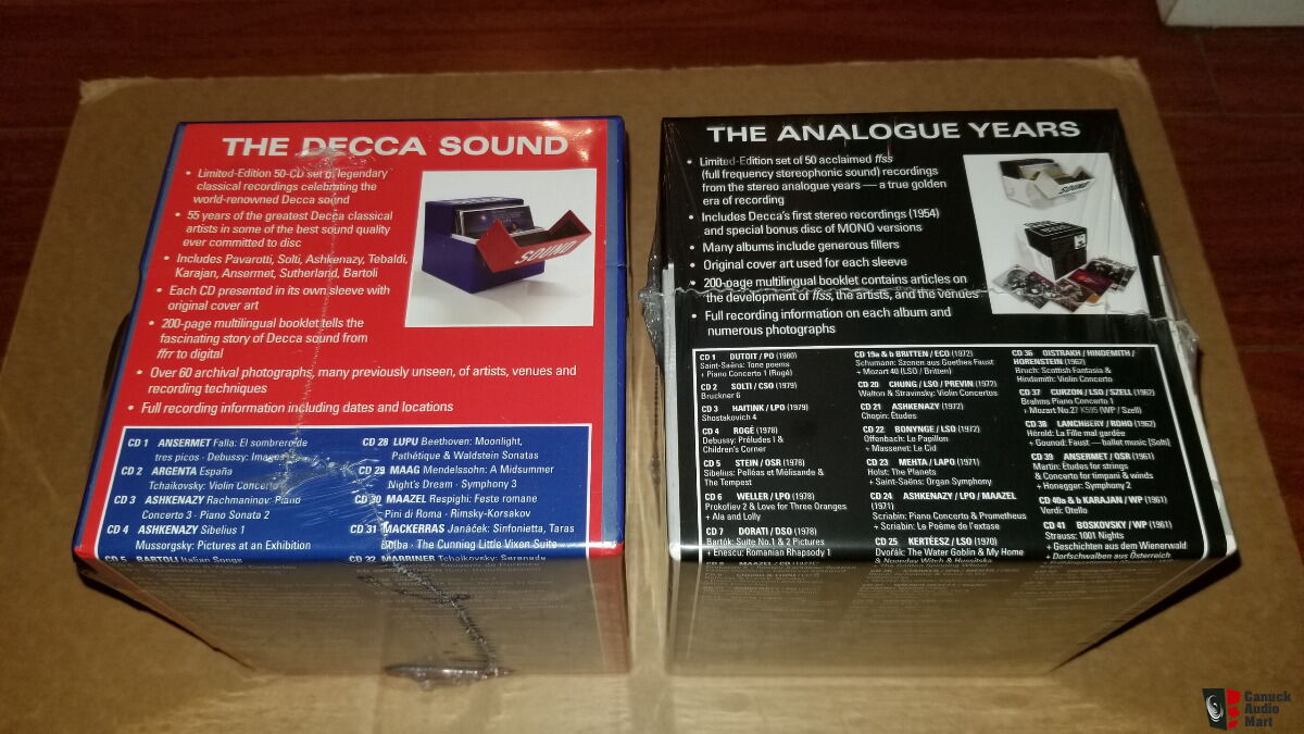 Sale　boxes(Brand　For　new,sealed)　DG111,The　Audio　big　Decca　analog　Canuck　Soundthe　years,6　Mart