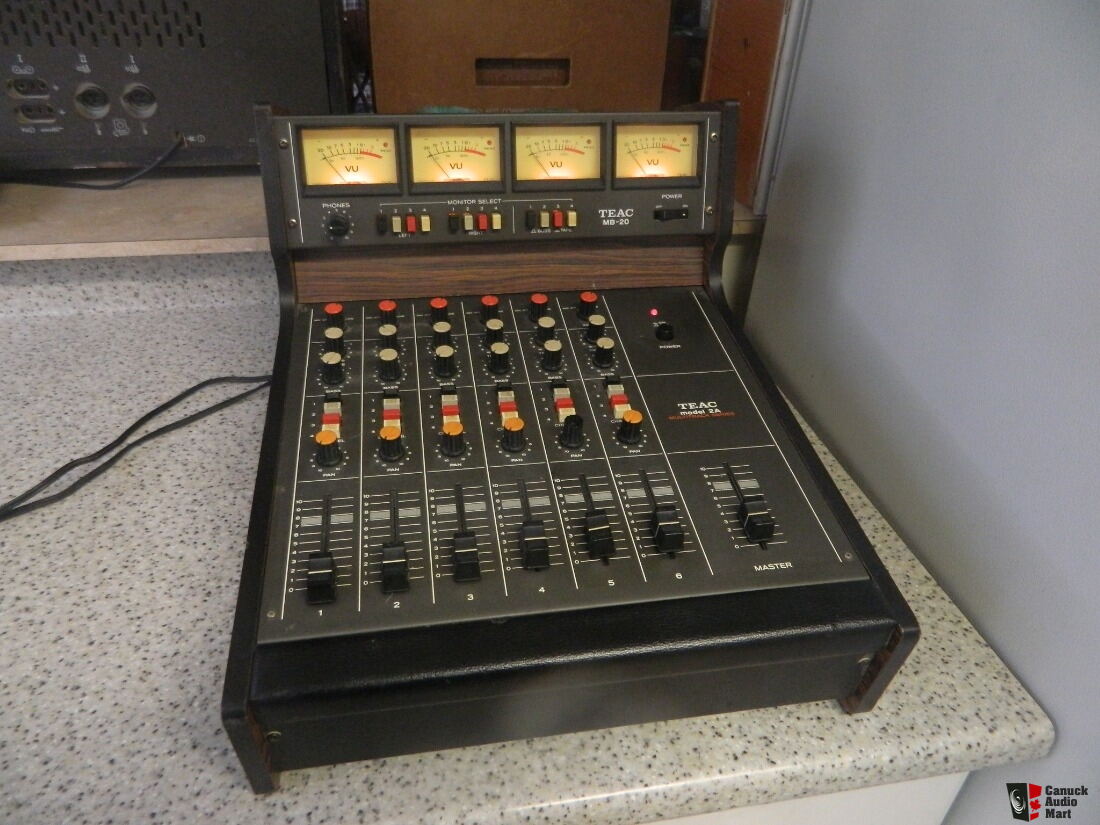 TEAC Model 2 & MB20 Multitrack Audio Mixer+Cables Working Photo ...