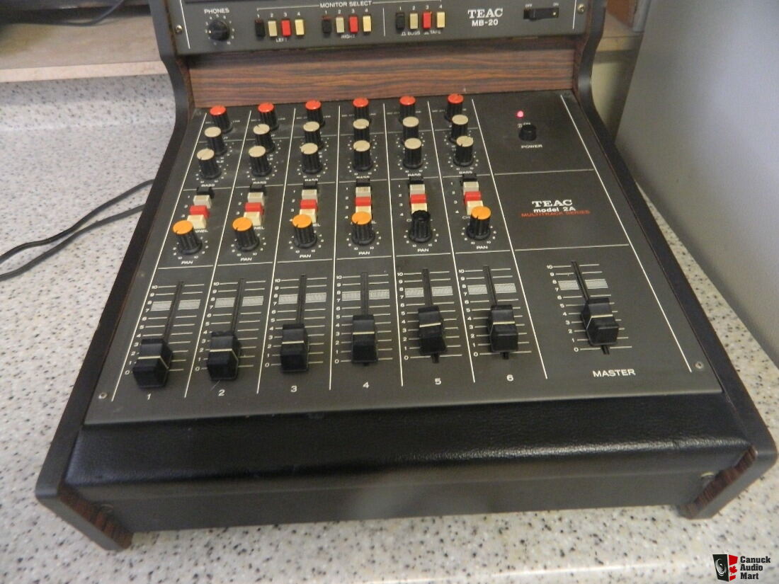 TEAC Model 2 & MB20 Multitrack Audio Mixer+Cables Working Photo ...