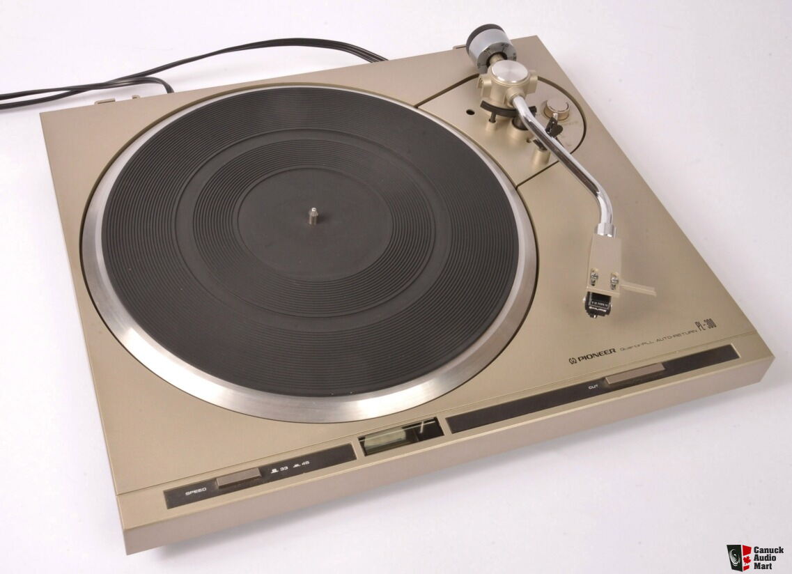 Pioneer Pl 300 Turntable 180 Shure V15 Type Iv 320 With