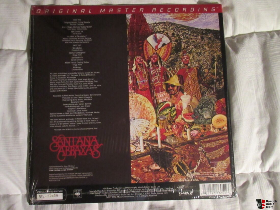 Santana Abraxas Mobile Fidelity Sound Labs MFSL Vinyl Record 200