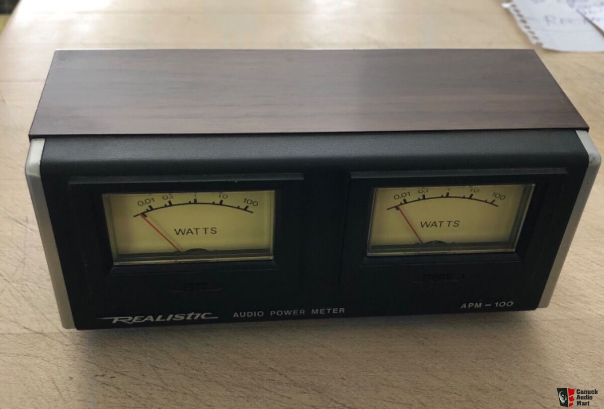 Realistic APM 100 Audio power VU meter Photo 3281304 Canuck