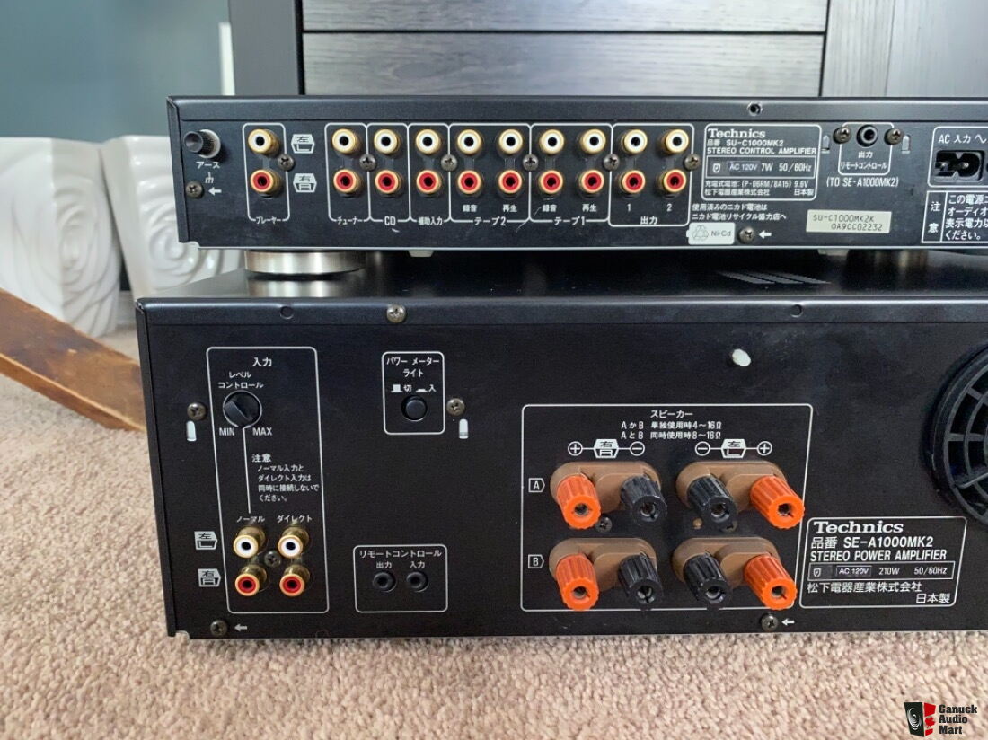 Pair of Technics SE-A1000 MK2 Amp & SU-C1000 MK2 Preamp, Beautiful