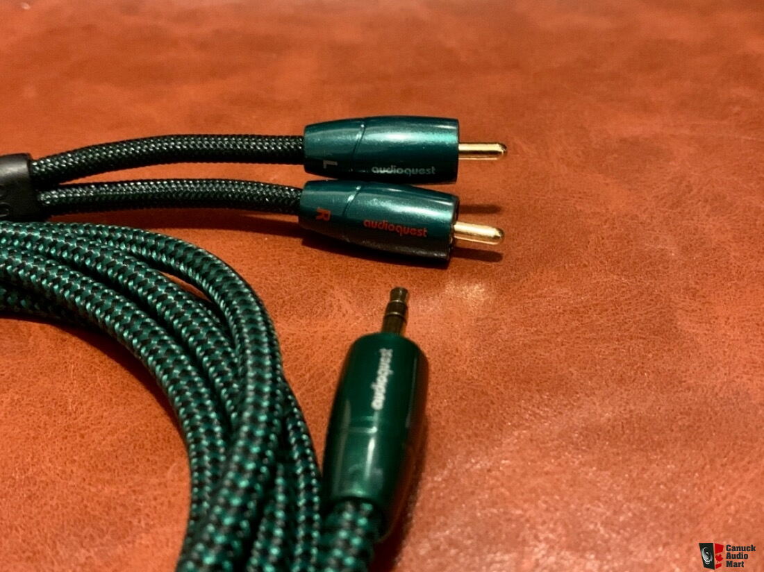 Audioquest Evergreen | 3.5mm to RCA Cable - Gold Plated Plugs - 2 Meters