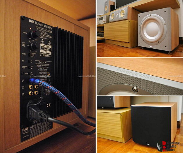 B\u0026W ASW 675 500W RMS powered subwoofer 
