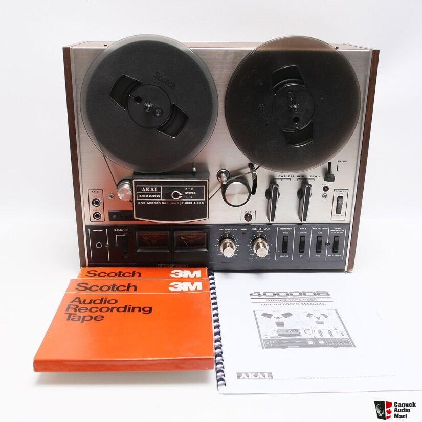 Vintage 70s Akai 4000DB Reel to reel Tape Recorder Photo #3313353 - US  Audio Mart