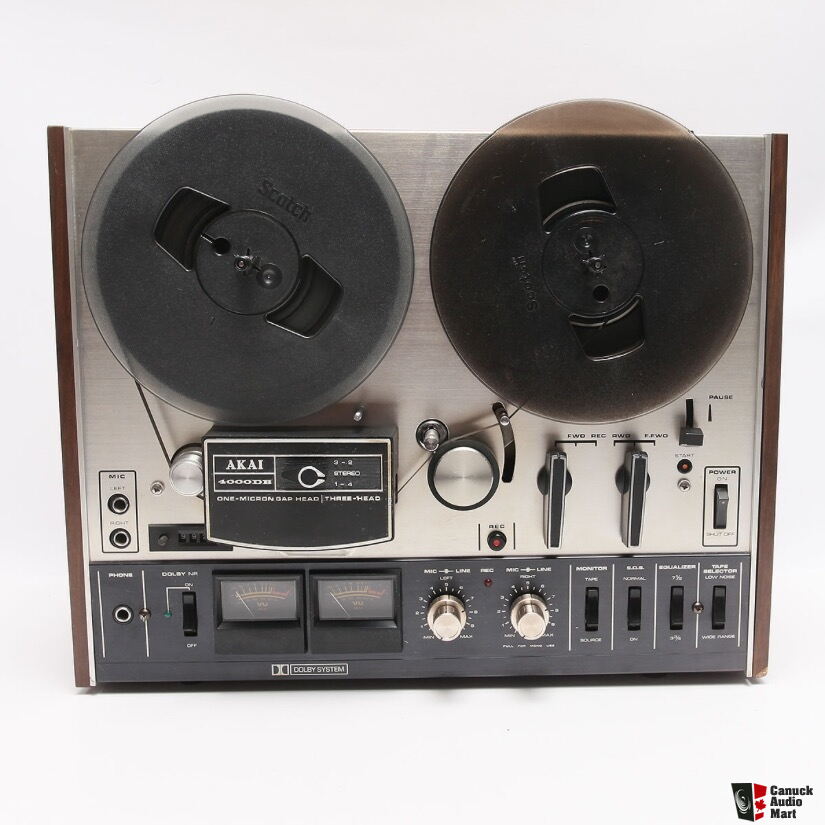 Vintage 70s Akai 4000DB Reel to reel Tape Recorder Photo #3313353 - US  Audio Mart