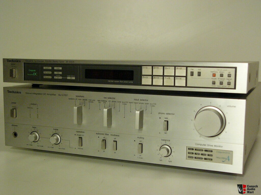 Technics Su V707 Integrated Amplifier And St S505 Tuner For Sale Canuck Audio Mart