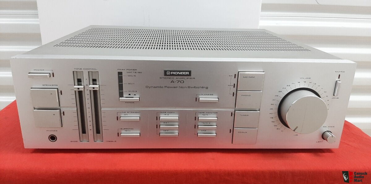 High Power Pioneer A-70 Non-Swtiching Integrated Amplifier-120WPC