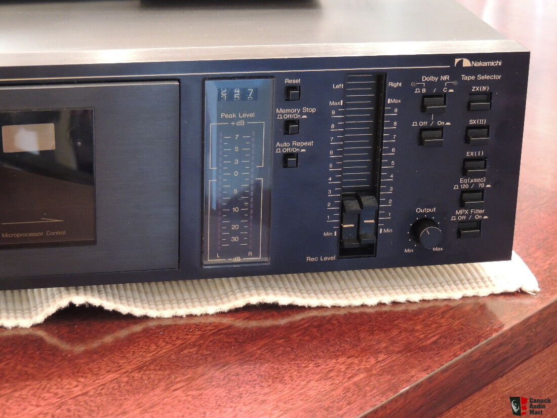 Nakamichi BX-125 Cassette Deck- 3 Motor. New Idler Tire and New counter belt  For Sale - Canuck Audio Mart