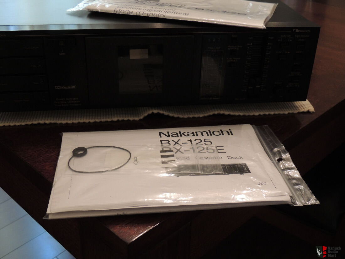 Nakamichi BX-125 Cassette Deck- 3 Motor. New Idler Tire and New counter belt  For Sale - Canuck Audio Mart