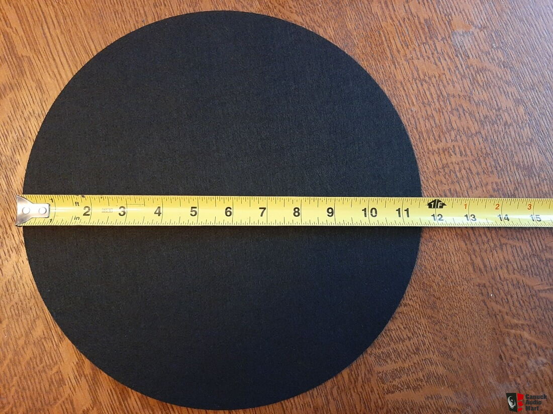 Professional Turntable Platter Mat - 12" Anti-Static Rubber Record Mat For LP Players