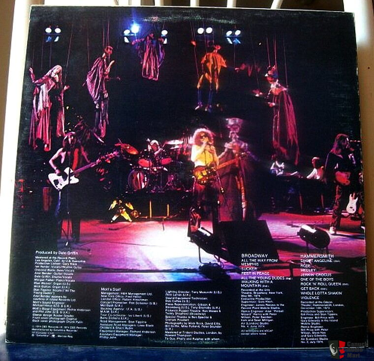 MOTT The HOOPLE *1974* LIVE *Final LP* Orig. Issue Photo #359428 ...