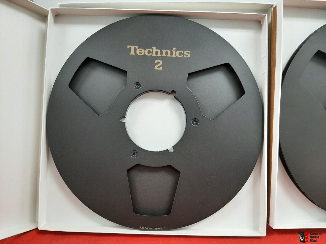 Pair of Technics RP-10A 10.5 Empty Metal Reel for 1/4 Tape