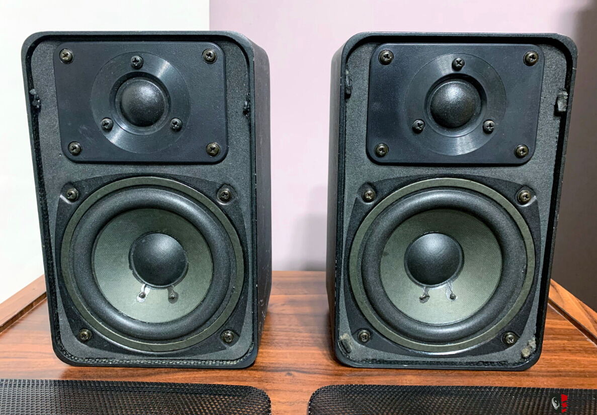 Realistic Minimus 77 Speakers. Black die cast cabinets. New foam ...