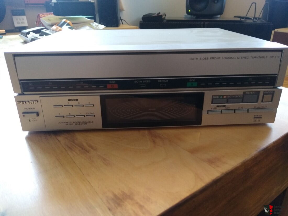 Sharp RP-117 Both Sides Play Front Loading Drawer Turntable - NO POWER ...