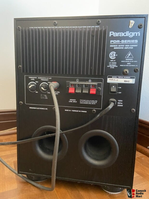 Pygmalion Centralisere kyst Paradigm PDR-8 Subwoofer Photo #3667133 - UK Audio Mart