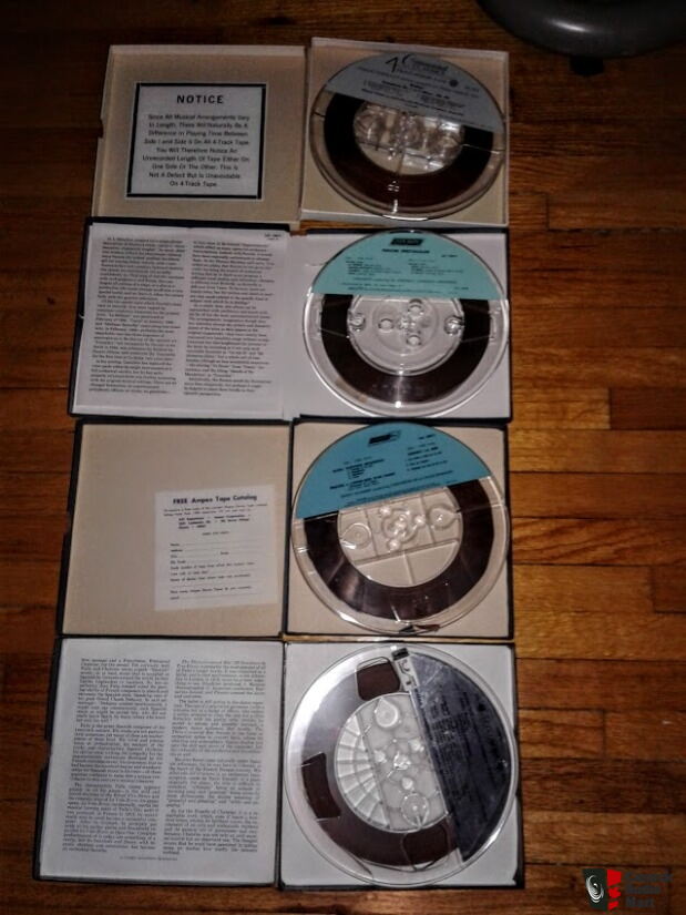 Lot of Eight 7 inch pre-recorded Classical Music Reel to Reel