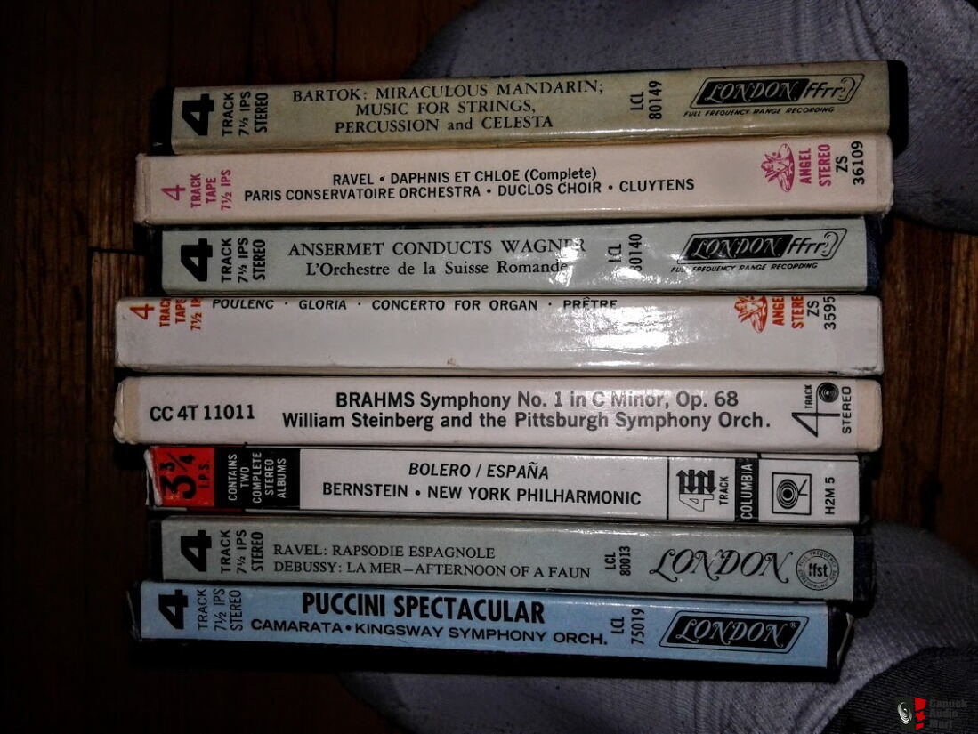 Lot of Eight 7 inch pre-recorded Classical Music Reel to Reel Tapes ***SALE  PENDING TO IAN Photo #3668267 - Canuck Audio Mart