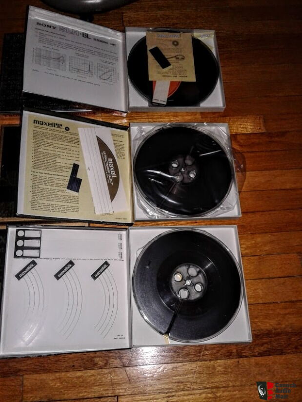 Lot of Six blank 7 inch Reel to reel Tapes (Sony SLH, Maxell UD-XL, Maxell  UD) Photo #3668293 - US Audio Mart