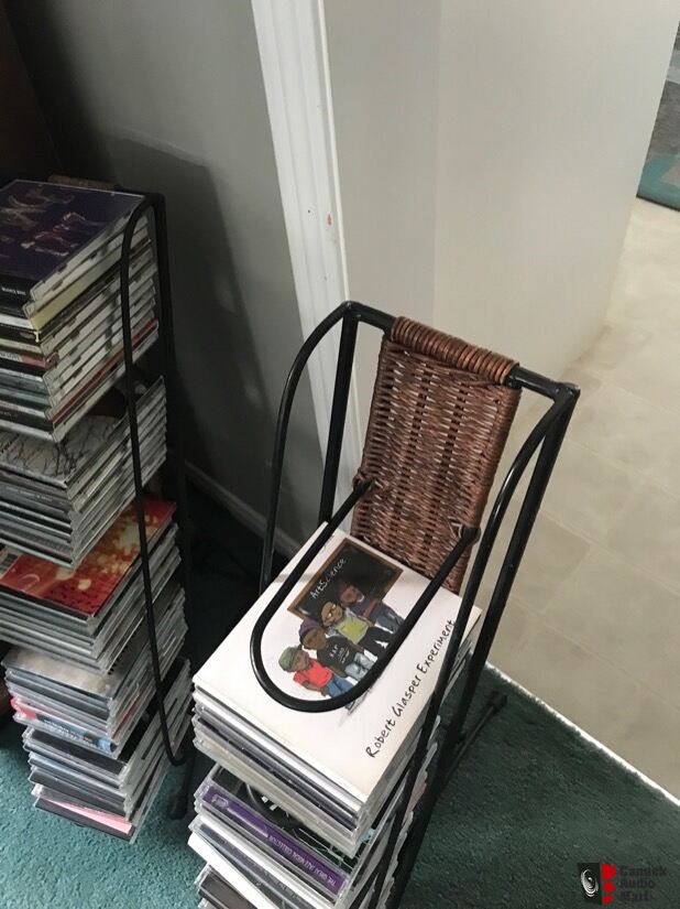 Wrought iron/wicker CD racks. (2) Photo #3675057 - US Audio Mart