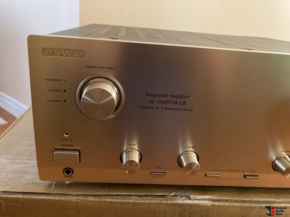 Sansui AU ALPHA 607 NRA II High Quality Amplifier Reduced