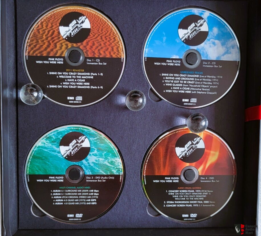 Box美品-　You　Blu-Ray　Were　Disc　Here☆EU　2CD，2DVD　Pink　Floyd-Wish