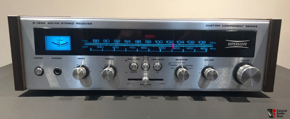 Récepteur stéréo vintage noir SuperScope Marantz R-1232 🌈RaRe🌈 | eBay