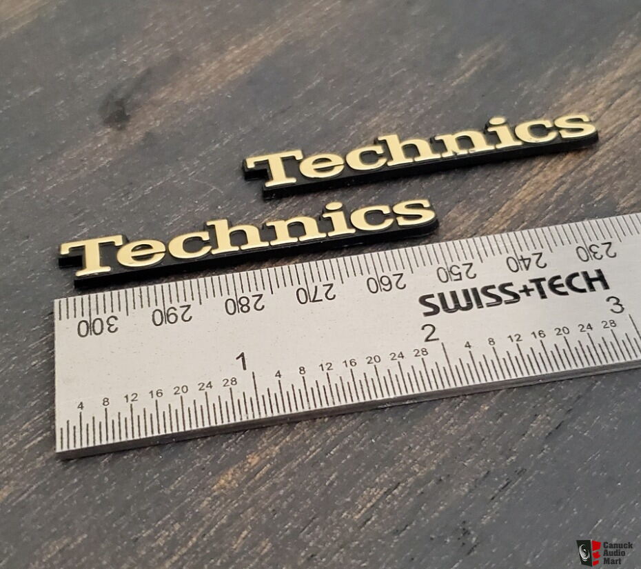 Pair of Technics emblems For Sale - Canuck Audio Mart
