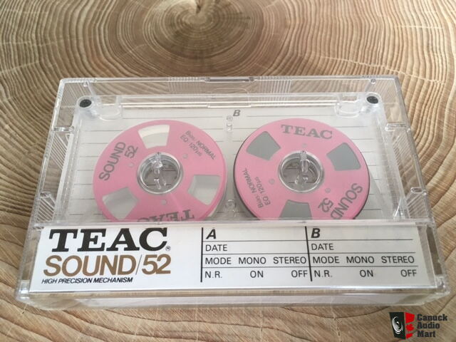 Very Rare TEAC Sound 52 Pink Reel To Reel Blank Cassette Tape