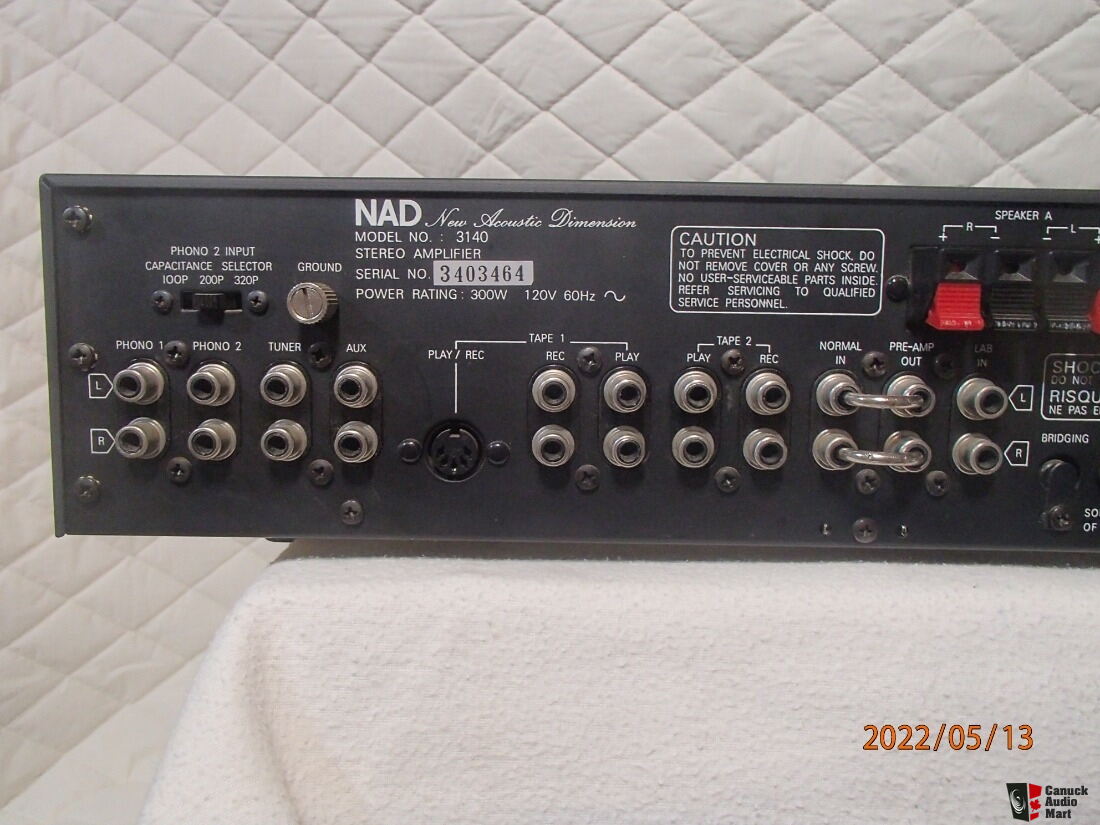 NAD 3140 Integrated amplifier (Solid state) Circa 1980 Photo 3857514