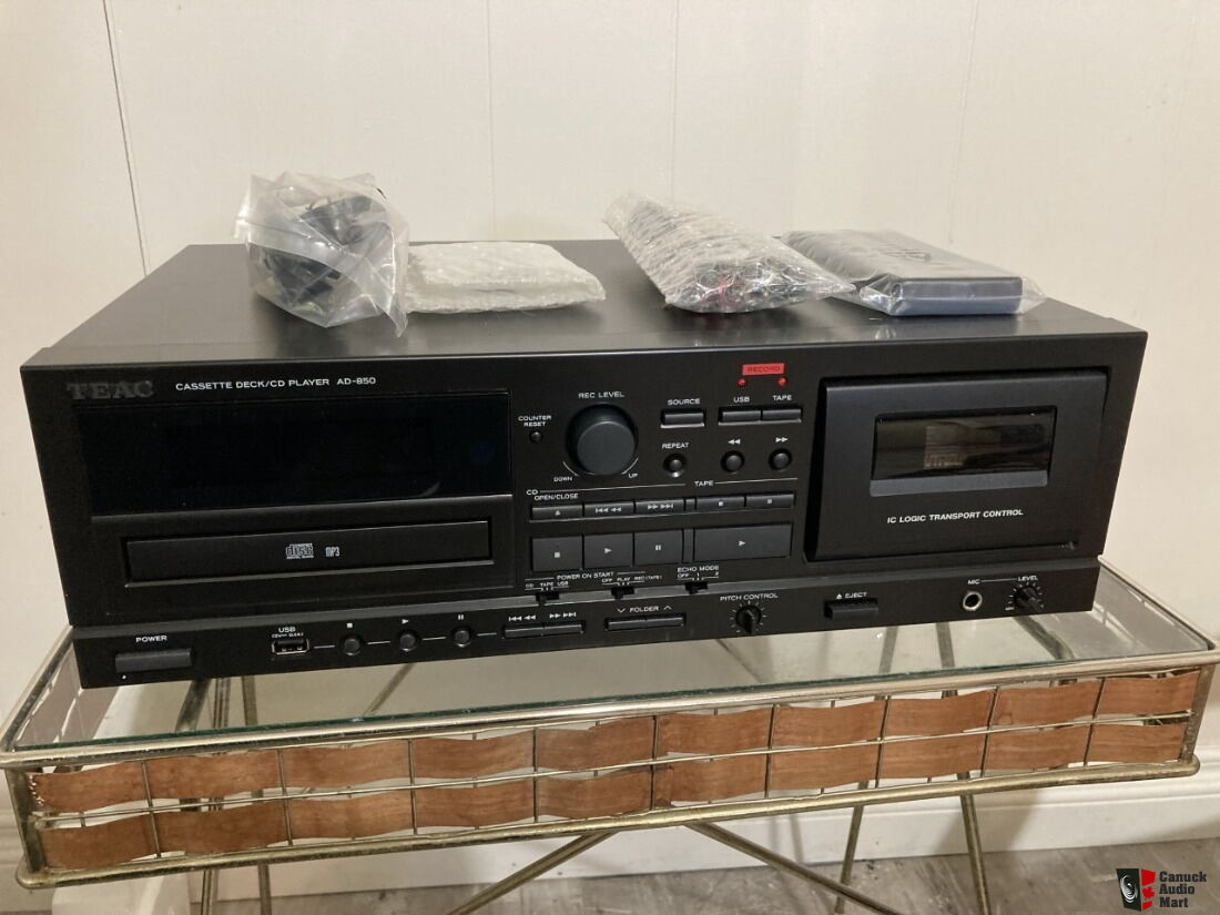 TEAC AD-850 Cassette and CD Player with USB-Recorder For