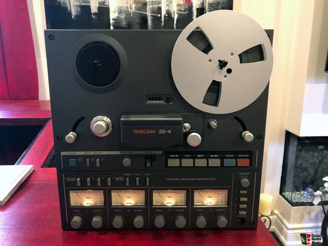 Tascam 22-4, 4 track reel to reel , 3 heads, 15 & 7.5 ips. New