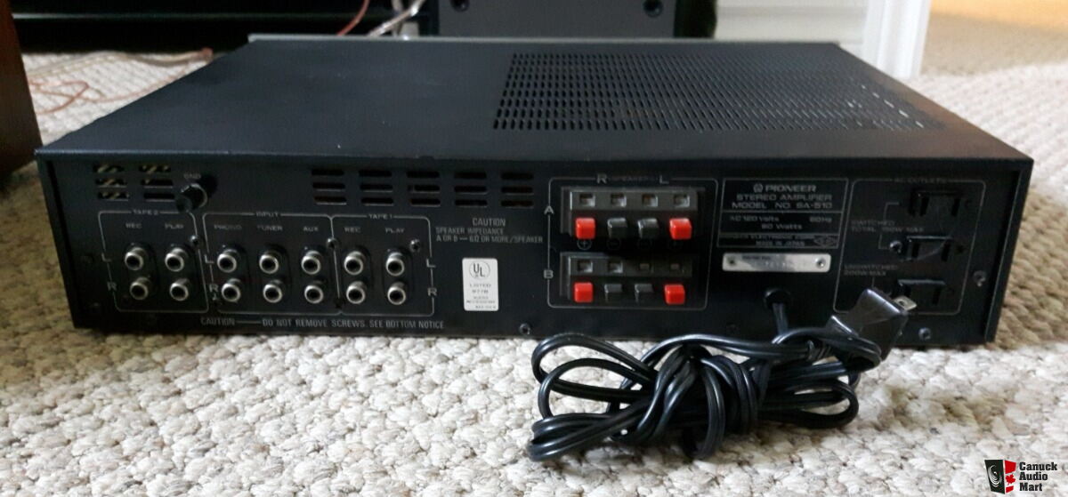 Pioneer SA510 Integrated Amplifier Photo 3894088 UK Audio Mart — free download