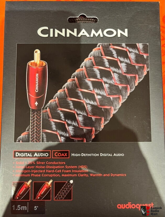 AudioQuest Cinnamon Coaxial Digital Cable (1.5M) Photo 3902739