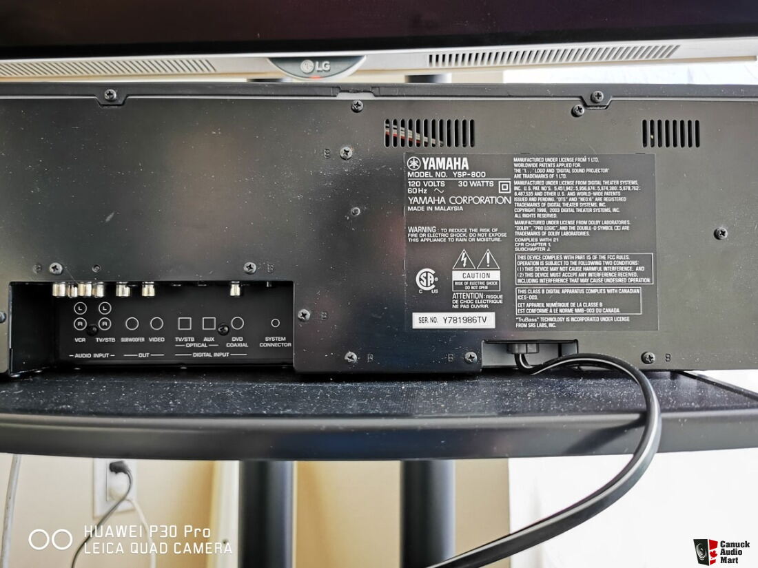 Yamaha YSP-800 82W 23 speaker Drivers Digital Sound Projector