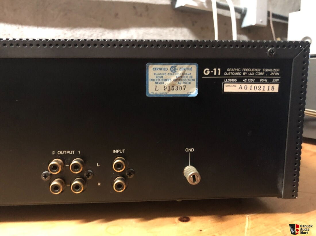 Luxman G-11 Vintage Equalizer For Sale - Canuck Audio Mart