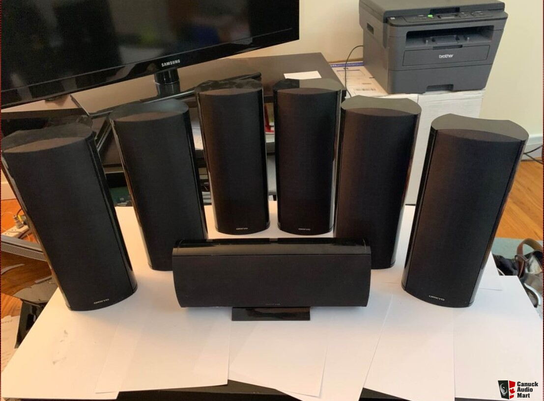 Onkyo Surround Sound Home Theater Speaker Set SKF750F SKC750C SKM