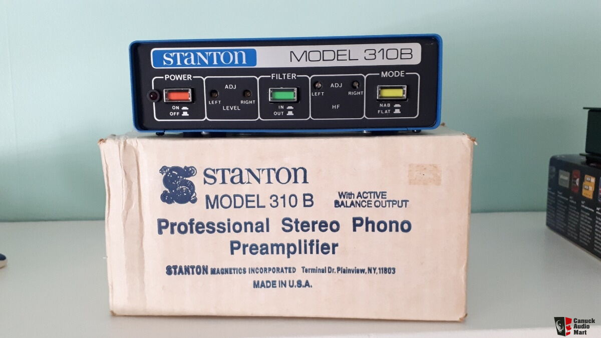 Stanton 310B Balanced Professional Stereo Phono Preamplifier with