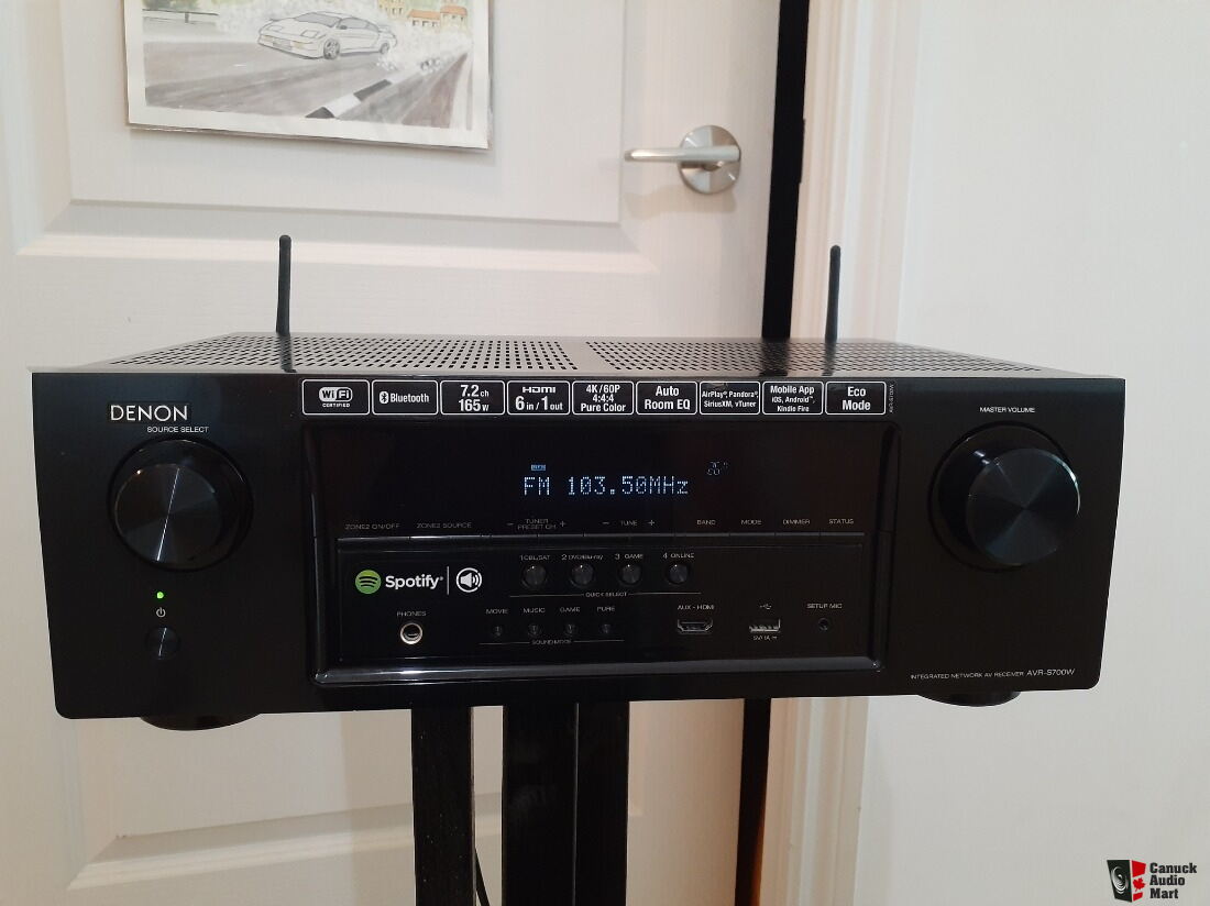 Excellent Denon 7.2 4K HDMI Network Receiver With Builtin Bluetooth