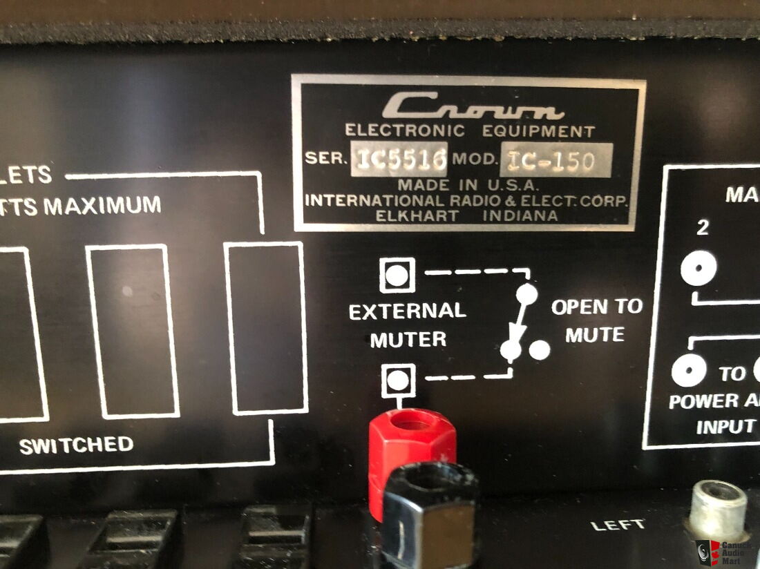 Crown IC150 Pre Upgraded! Photo 3990127 US Audio Mart