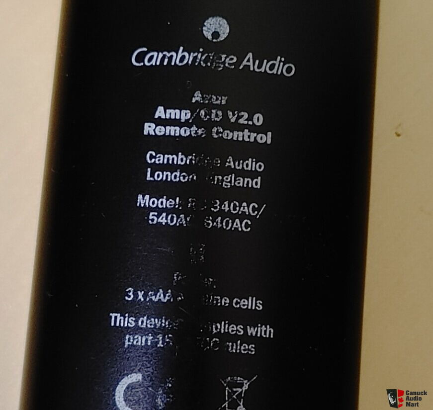 Cambridge Audio Remote *FREE Photo 4007305 Canuck Audio Mart