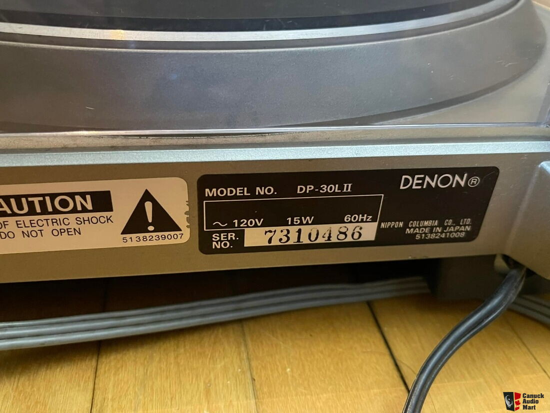 Platine disque DENON DP-400 WTEM - Blanche Pas Cher