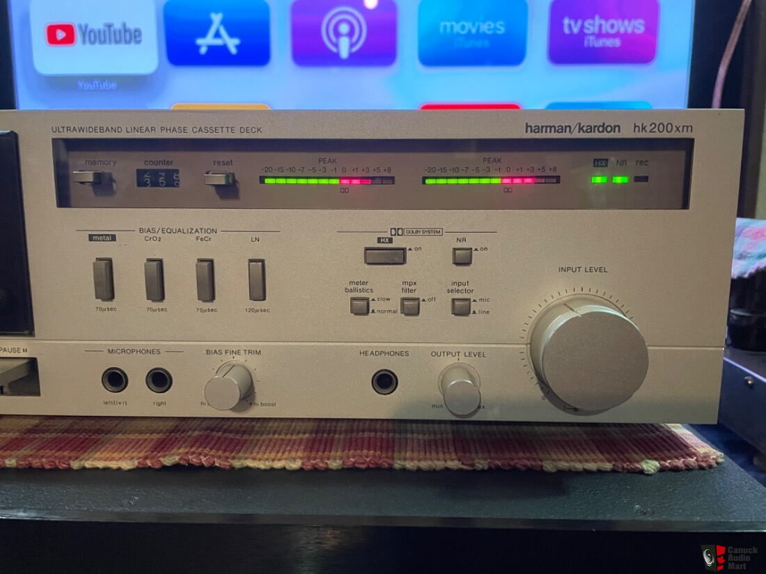 Harman Kardon HK 200xm ULTRAWIDEBAND LINEAR PHASE Cassette Deck Photo Harman kardon hk 200xm ultrawideband linear phase cassette deck photo