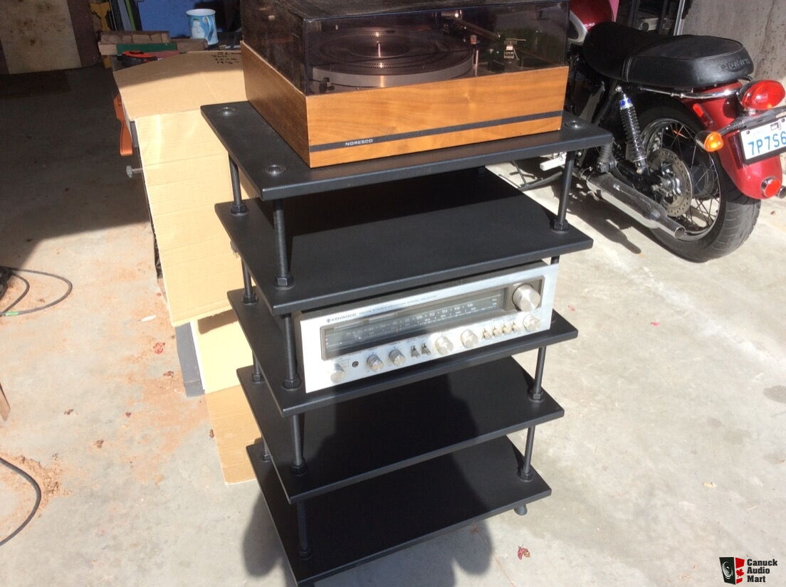 Contemporary 5 Shelf Audio Component Rack, totally adjustable Photo ...
